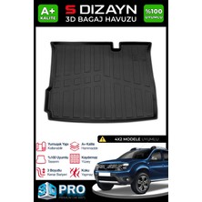 S-Dizayn Dacia Duster 4X2 3D Pro Bagaj Havuzu 2018-2022 A+ Kalite