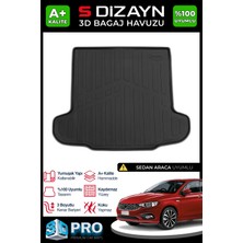 S-Dizayn Fiat Egea Sedan 3D Pro Bagaj Havuzu 2015 Üzeri A+ Kalite