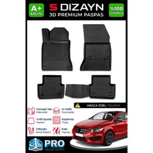 S-Dizayn Mercedes B Serisi W246 3D Pro Havuzlu Paspas 2011-2018 A+ Kalite