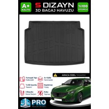 S-Dizayn Peugeot 308 3D Pro Bagaj Havuzu 2022 Üzeri A+ Kalite