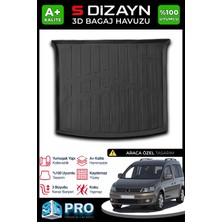 S-Dizayn VW Caddy 3D Pro Bagaj Havuzu 2010-2015 A+ Kalite