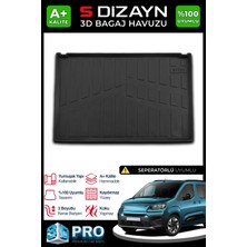 S-Dizayn Fiat Doblo Seperatörlü 3D Pro Bagaj Havuzu 2023 Üzeri A+ Kalite