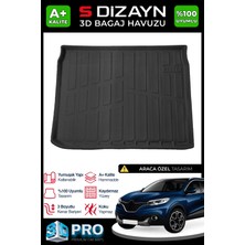 S-Dizayn Renault Kadjar 3D Pro Bagaj Havuzu 2015 Üzeri A+ Kalite