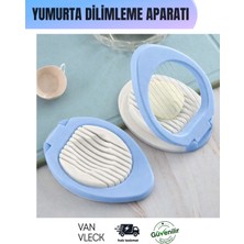 Van Vleck Yumurta Dilimleme Aparatı – Pratik Haşlanmış Yumurta Kesici, Çok Amaçlı Dilimleyici