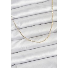 Ramia cm 14K Gold Renk Kesme Model 60 cm Kadın Kolye - TJ-BKO10931