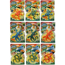 Vexor Jaru Planet Earth Esnek Hayvanlar Kurbağa -Yılan-Kertenkele 1 Adet