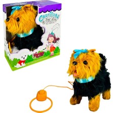 Vexor PFT-B267 Peluş Tasmalı Yürüyen Köpek Mavi -Vrd