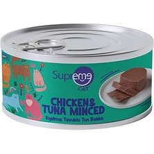 Starseven Kıyılmış Tavuklu &amp; Ton Balıklı Yaş Kedi Maması, Doğal Proteinli, Lezzetli Islak Mama 85 gr 24&a