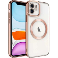 Freedom Storee Iphone 12 Kılıf Kross Magneticsafe Kapak - Rose