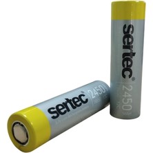Sertec 18650 3.7V 2450 Mah 12C Li-Ion Şarjlı Pil