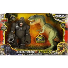 NW Nessi World S01071144 Oyun Set Primal Clash Gorilla/trex 2li
