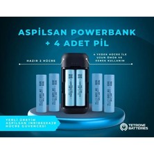 Aspilsan Powerbank + 4 Adet A28 Pil