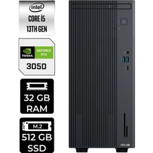 Asus Expertcenter P500MV i5 13420H RTX 3050 Masaüstü Bilgisayar 32GB RAM 512GB SSD Win11 Home + Per4 USB P500I513428512B0DP445
