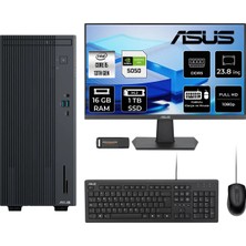Asus Expertcenter P500MV i5 13420H RTX 5050 8GB Masaüstü Bilgisayar 16GB RAM 1TB SSD 23.8" FHD FreeDOS + Per4 USB P500I513428512B0DP722