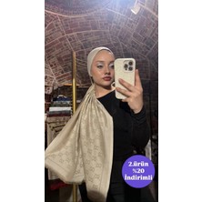 Sevimia Scarf G Desen Çift Taraflı Jakar Kaşmir Ipek Şal