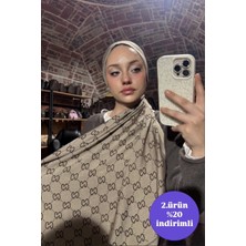 Sevimia Scarf G Desen Çift Taraflı Jakar Kaşmir Ipek Şal