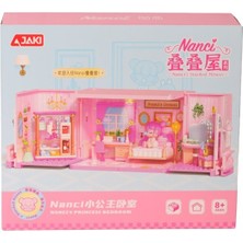 NW Nessi World HK132 Jaki Küçük Prenses Yatak Odası 247 Parça Block Oyuncak