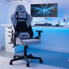 Rampage Üst Seviye Terletmez Kumaş Gri/siyah Gaming Oyuncu Koltuğu Peak KL-R26 Peak