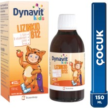 Dynavit Kids Lizinkid-B12 Şurup 150mL- Yemek Zamanı – Çocuk L-lizin Aminoasit Destek, B Vit, Krom, Çinko