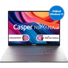 Casper Nirvana S100 300NIT i5-13420H 32GB DDR5 1TB SSD 16" W11H Laptop S100.1342-DF00A-G-F