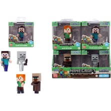 NW NessiWorld 9385138300W04 Minecraft Figures 2 5 Wave 4die-Cast Pop-Culture Collectible (Adet Fiyatıdır)