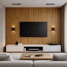 Dekoryap Mdf Duvar Paneli 12x275cm Teak Renk (5Adet)