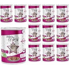 Starseven Prostar Yetişkin Kedi Biftekli Pate 400 gr x 12 Adet