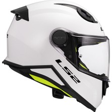 Ls2 FF812 Kıd Beyaz Çocuk Kapalı Motosiklet Kaskı