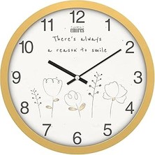 Starseven Emores 30 cm Gerçek Cam Sessiz Mekanizma Duvar Saati