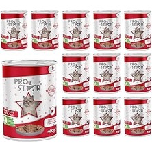 Starseven Prostar Yetişkin Kedi Tavuk Ciğerli Pate 400 gr x 12 Adet