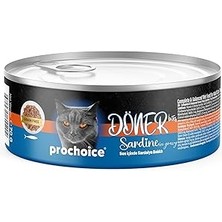 Starseven Prochoice Döner Sardine, Sos Içinde Sardalyalı Tam &amp; Dengeli Yetişkin Kedi Maması 70 gr x 12 Ad