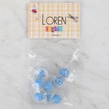 Twin Store Crafts 8 Li Şeffaf Çilek Düğme - 264