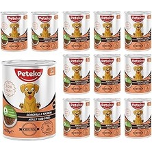 Starseven Yetişkin Köpek Somonlu ve Jöleli Konserve Mama 400 gr x 12 Adet