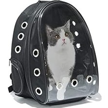 Starseven Bypet Şeffaf Astronot Kedi Taşıma Sırt Çantası – Evcil Hayvan Taşıma Çantası APOLLO11