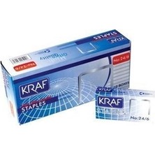 Kraf Zımba Teli 10'lu Paket No:24/6 Sarf Malzemeler İçin Kağıda Zarar Vermeyen Çözüm