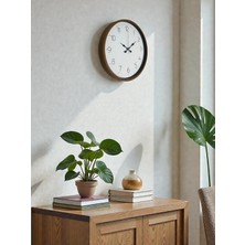 Bucuks 36 cm Kahverengi Sade Dekoratif Duvar Saati