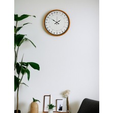 LTG Nova 36 cm Turuncu 24 Saat Göstergeli Özel Tasarım Duvar Saati