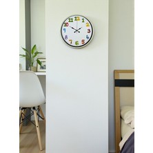 LTG Nova 36 cm Krem Çocuk Odası Duvar Saati