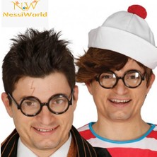NW NessiWorld Siyah Çerçeveli Numarasız Camlı Öğrenci Şaka Gözlüğü 1 Adet