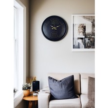 LTG Nova 36 cm Siyah Dekoratif Duvar Saati