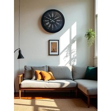 Bucuks Black Noble 40 cm Metal Modern Duvar Saati