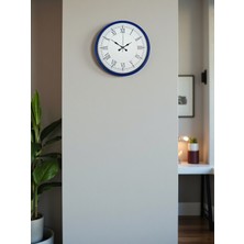 Bucuks 36 cm Lacivert Roma Rakamlı Duvar Saati