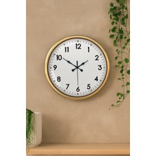 Bucuks 52 cm Eskitme Metal Dekoratif Duvar Saati
