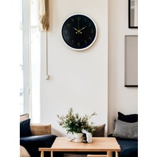 Bucuks 36 cm Beyaz Zarif Duvar Saati