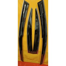 Honda Civic Fd6 2006-2012 Kromlu Yazılı Parlak Siyah Cam Rüzgarlık