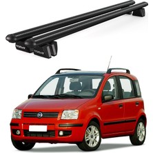 Today Auto Pençe Fiat Panda (2003-2012) Uyumlu Siyah Ara Atkı Port Bagaj Tavan Barı