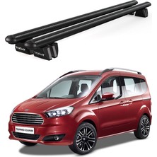 Today Auto Pençe Ford Tourneo COURIER(2014 ve Sonrası) Uyumlu Siyah Ara Atkı Port Bagaj Tavan Barı