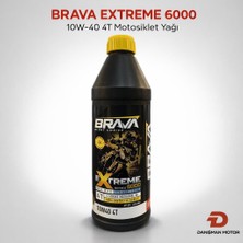 Brava Extreme 6000 10W-40 4T Motosiklet Motor Yağı 1 lt Aşınmaya Karşı Koruma Sağlayan