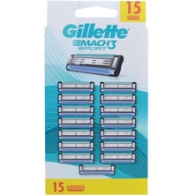 Gillette Mach3 Start Yedek Bıcak 15'li Hassas Cilt Dostu Profesyonel Tıraş Deneyimi İçin