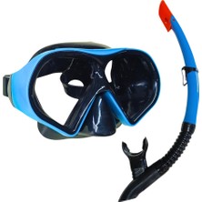 Tp Star Diving Dalış Maskesi ve Snorkel Yetişkin - 51713-MAVİ (Lisinya)